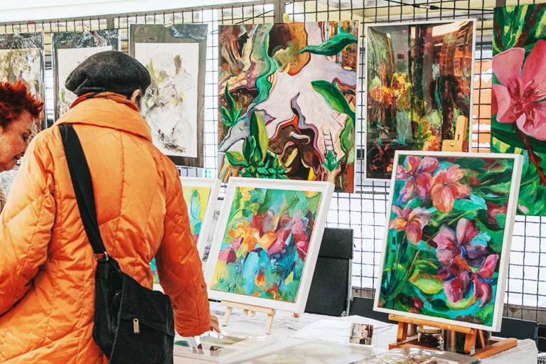 Impressionen vom Kunstmarkt »Kunst am Gleis«