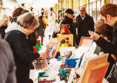 Impressionen vom Kunstmarkt »Kunst am Gleis« 2023